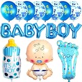 Baby Shower Niños,Gender Reveal Decoration,Boy or Girl Party,Globos Fiesta | Accessorios BabyShower,Cumpleaños Niños,Globos deFiesta para Baby Shower,Adornos de Celebración para Fiesta Niño o Niña
