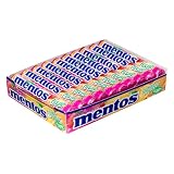 MENTOS Frutas, Caramelos Masticables con Zumo de Frutas, Pack 20 uds