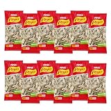 Pipas Reyes – Caja 15 Bolsas x 80g | Pipas Girasol Tostadas con Sal | Frutos Secos Naturales | Snack Saludable y Crujiente | Aperitivo Clásico Español (1 CAJA, AGUASAL)