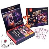 AMOS Audio Lollipop Halloween Music Pumpkin Spice & Caramel Apple Candy | Reproduce música espeluznante a través de la tecnología de conducción ósea más tatuajes de cicatrices espeluznantes sabores y