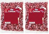 Vidal Golosinas Cherries. Caramelo de goma grageado sabor cereza. Bolsa de 200 unidades. (Paquete de 2)
