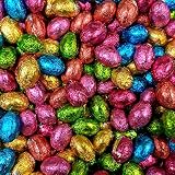 Chocola te - Huevos con sabor en una envoltura de papel de aluminio, 1 kg, aproximadamente 185 huevos, empaquetado en una bolsa de regalo