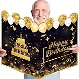 AIBAOBAO Tarjeta Felicitacion Cumpleaños Grande, 55.6 x 40 cm, Tarjeta Regalo Feliz Cumpleaños Postal Xxl Originales Personalizada para Mujeres, Hombres, Niños, Niñas, Madres, Amigos