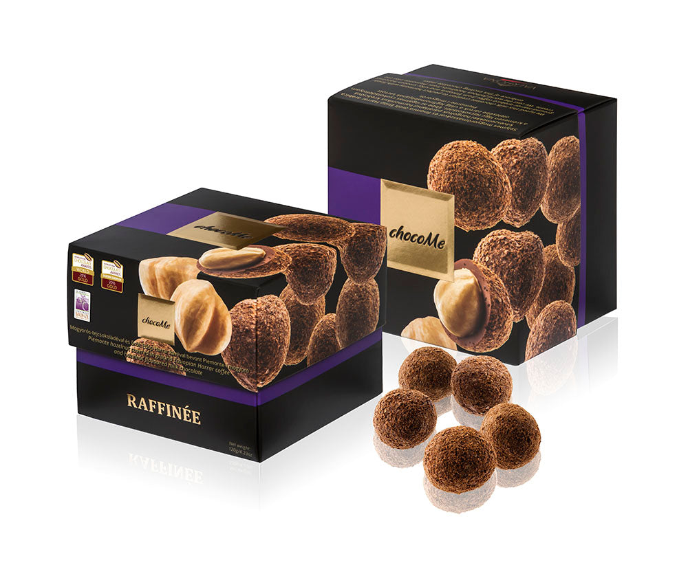 RF110 Piedmont Hazelnut Covered with Ethiopian Harrar Coffee and Hazelnut-Flavored Milk Chocolate - 120g